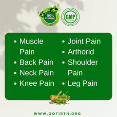 Ayurvedic Oil for Joint Pain , Muscle Pain - Gotirth Massage Tailam